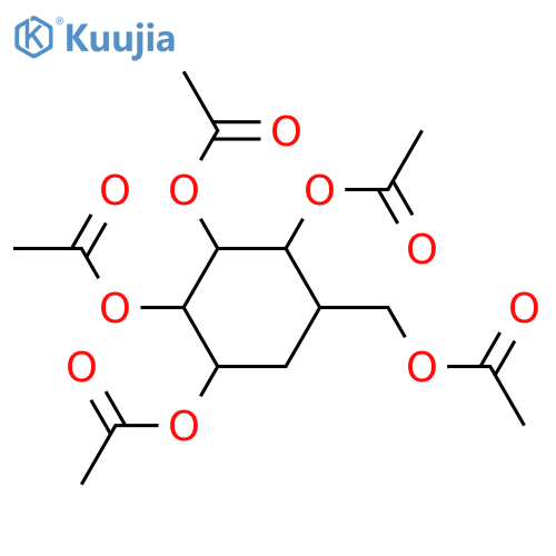 5-(Hydroxymethyl)-1,2,3,4-cyclohexanetetrol; (1S,2R,3S,4R,5S)-form, Penta-Ac structure