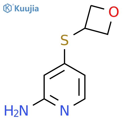 4-(Oxetan-3-ylsulfanyl)pyridin-2-amine structure