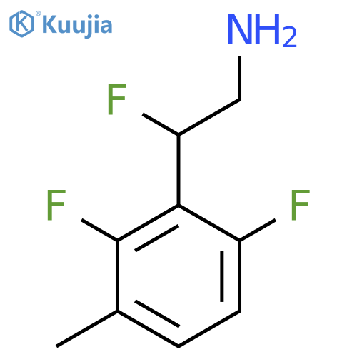 2-(2,6-Difluoro-3-methylphenyl)-2-fluoroethan-1-amine structure