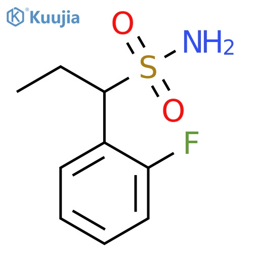 Benzenemethanesulfonamide, α-ethyl-2-fluoro- structure