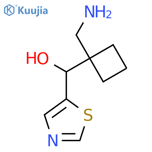 [1-(Aminomethyl)cyclobutyl](1,3-thiazol-5-yl)methanol structure