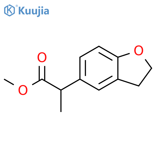 methyl 2-(2,3-dihydro-1-benzofuran-5-yl)propanoate structure