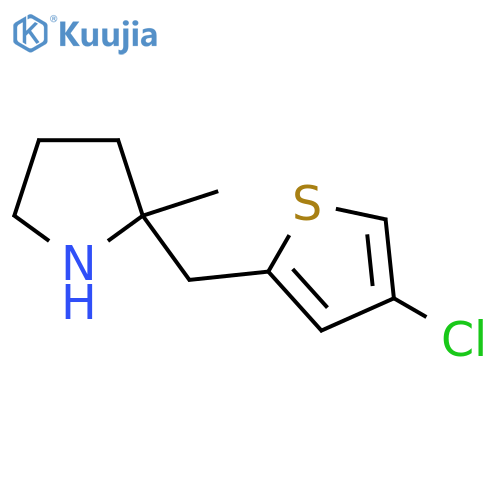 2-[(4-Chlorothiophen-2-yl)methyl]-2-methylpyrrolidine structure