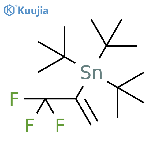 Tri-tert-butyl (3,3,3-trifluoroprop-1-en-2-yl)stannane structure