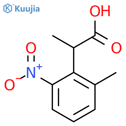 2-(2-methyl-6-nitrophenyl)propanoic acid structure