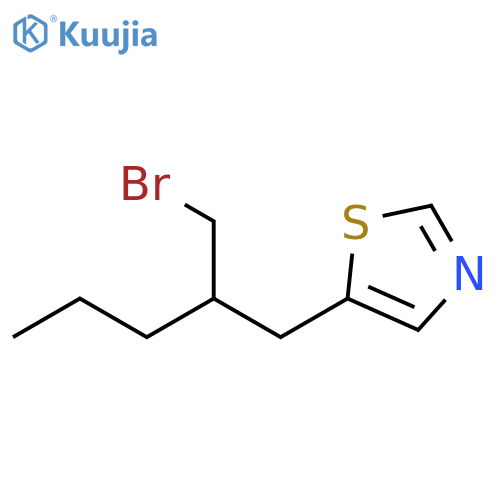 Thiazole, 5-[2-(bromomethyl)pentyl]- structure