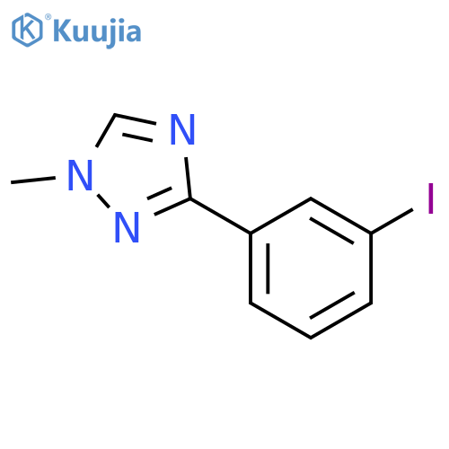 3-(3-iodophenyl)-1-methyl-1H-1,2,4-triazole structure