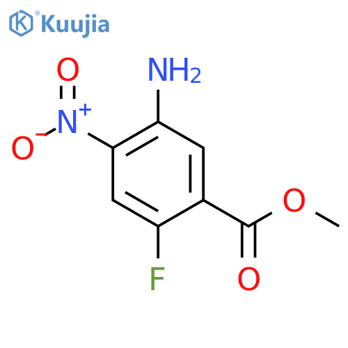 Methyl 5-amino-2-fluoro-4-nitrobenzoate structure