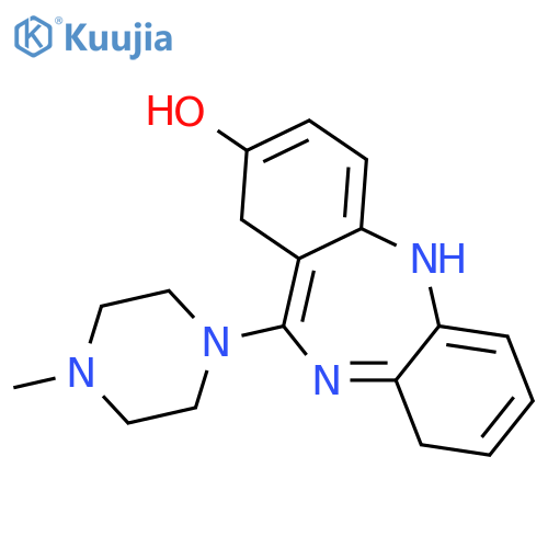 11-(4-methyl-1-piperazinyl)-5h-dibenzo[b,e][1,4]diazepin-2-ol structure
