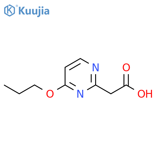 2-(4-propoxypyrimidin-2-yl)acetic acid structure