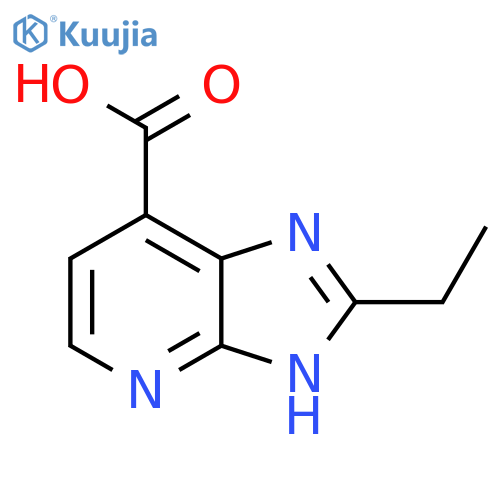 2-Ethyl-3H-imidazo[4,5-b]pyridine-7-carboxylic acid structure