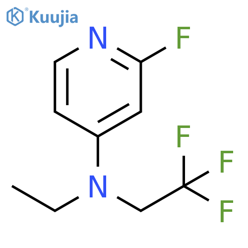 N-Ethyl-2-fluoro-N-(2,2,2-trifluoroethyl)pyridin-4-amine structure