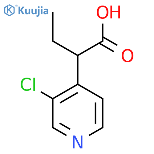 2-(3-chloropyridin-4-yl)butanoic acid structure
