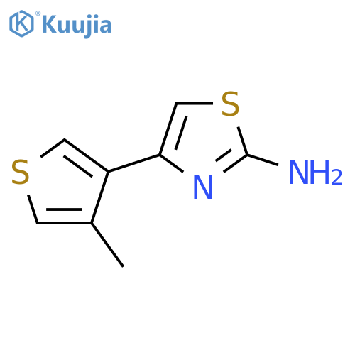 4-(4-methylthiophen-3-yl)-1,3-thiazol-2-amine structure