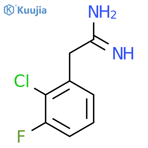 2-(2-chloro-3-fluorophenyl)ethanimidamide structure