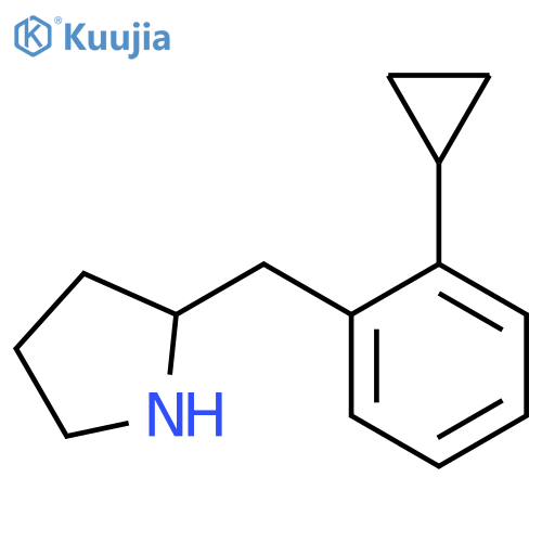 2-(2-cyclopropylphenyl)methylpyrrolidine structure