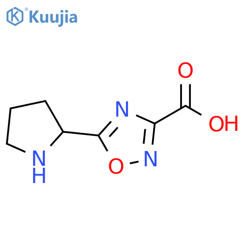 5-(pyrrolidin-2-yl)-1,2,4-oxadiazole-3-carboxylic acid structure