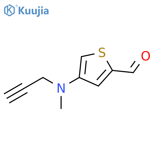 2-Thiophenecarboxaldehyde, 4-(methyl-2-propyn-1-ylamino)- structure