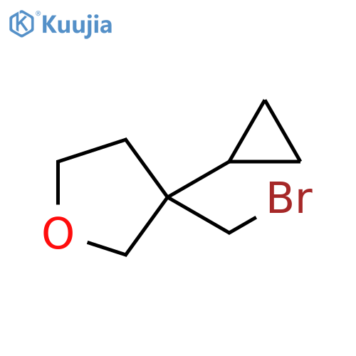 Furan, 3-(bromomethyl)-3-cyclopropyltetrahydro- structure
