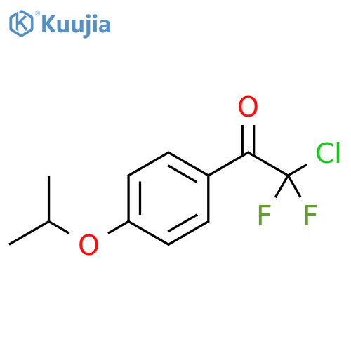 2-chloro-2,2-difluoro-1-(4-isopropoxyphenyl)ethanone structure