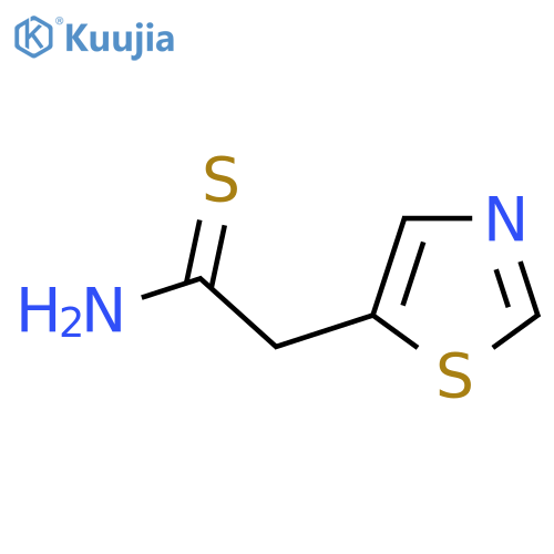 2-(1,3-thiazol-5-yl)ethanethioamide structure