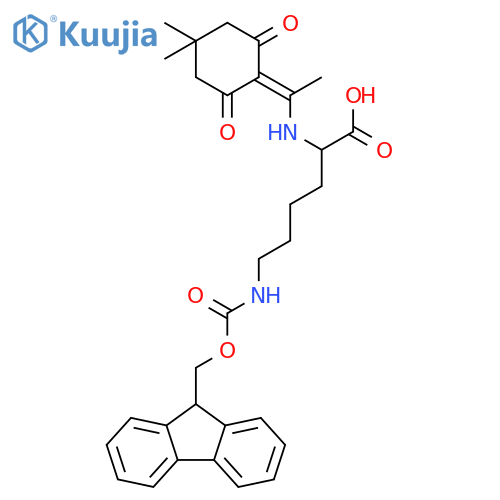 Nα-1-(4,4-Dimethyl-2,6-dioxocyclohex-1-ylidene)ethyl-nepsilon-Fmoc-L-lysine structure