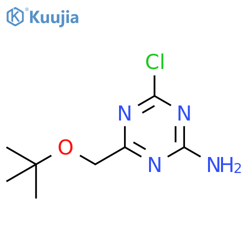 1,3,5-Triazin-2-amine, 4-chloro-6-[(1,1-dimethylethoxy)methyl]- structure