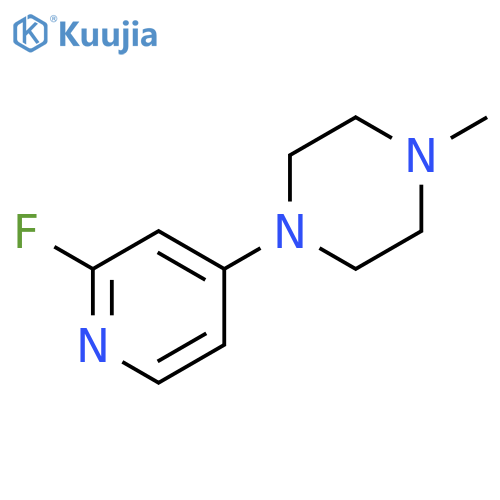 1-(2-Fluoropyridin-4-yl)-4-methylpiperazine structure