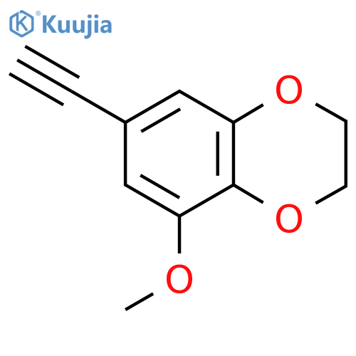 7-ethynyl-5-methoxy-2,3-dihydro-1,4-benzodioxine structure