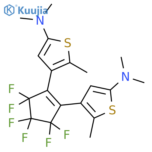 2-Thiophenamine, 4,4'-(3,3,4,4,5,5-hexafluoro-1-cyclopentene-1,2-diyl)bis[N,N,5-trimethyl- structure