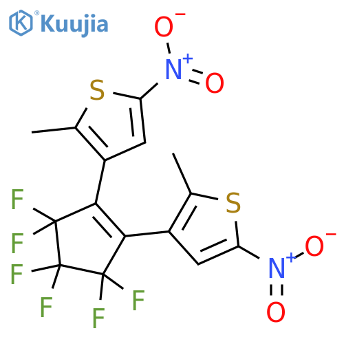 Thiophene, 3,3'-(3,3,4,4,5,5-hexafluoro-1-cyclopentene-1,2-diyl)bis[2-methyl-5-nitro- structure