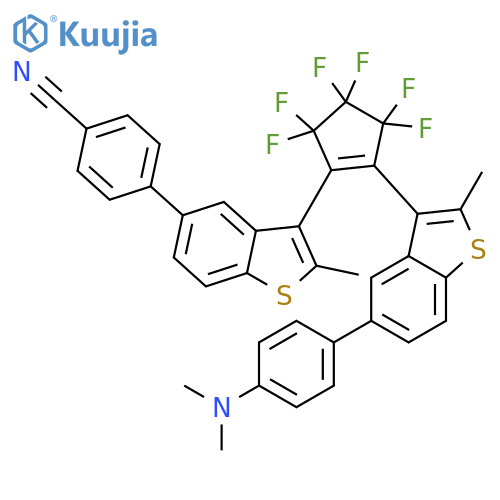 Benzonitrile, 4-[3-[2-[5-[4-(dimethylamino)phenyl]-2-methylbenzo[b]thien-3-yl]-3,3,4,4,5,5-hexafluoro-1-cyclopenten-1-yl]-2-methylbenzo[b]thien-5-yl]- structure