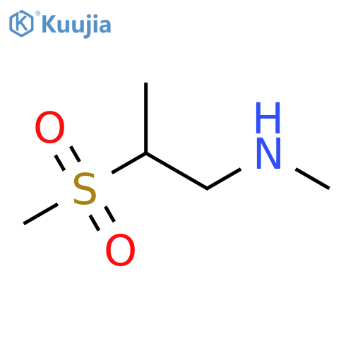 (2-Methanesulfonylpropyl)(methyl)amine structure