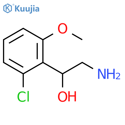 2-amino-1-(2-chloro-6-methoxyphenyl)ethan-1-ol structure