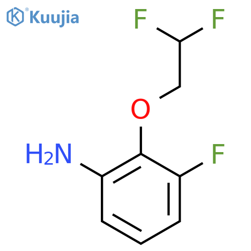 2-(2,2-Difluoroethoxy)-3-fluoroaniline structure