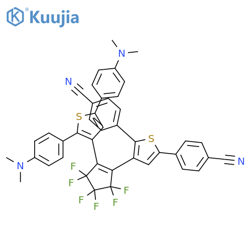 Benzonitrile, 4,4'-[3-[2-[2,5-bis[4-(dimethylamino)phenyl]-3-thienyl]-3,3,4,4,5,5-hexafluoro-1-cyclopenten-1-yl]-2,5-thiophenediyl]bis- structure