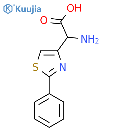 2-Amino-2-(2-phenylthiazol-4-yl)acetic acid structure