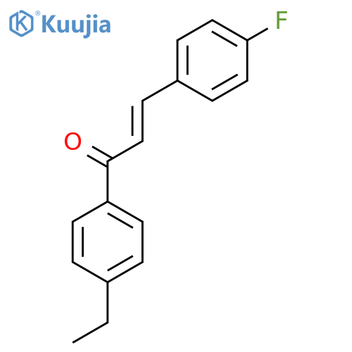 (2E)-1-(4-Ethylphenyl)-3-(4-fluorophenyl)prop-2-en-1-one structure