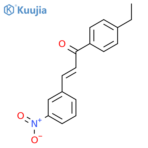 (2E)-1-(4-Ethylphenyl)-3-(3-nitrophenyl)prop-2-en-1-one structure