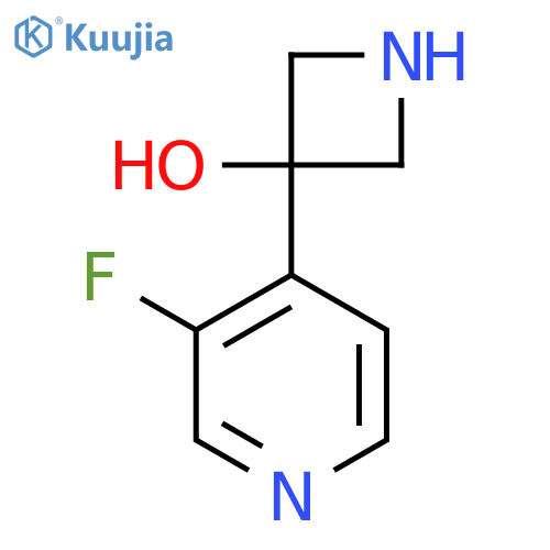 3-(3-fluoropyridin-4-yl)azetidin-3-ol structure