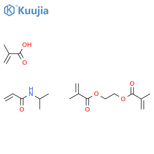 2-Propenoic acid, 2-methyl-, polymer with 1,1'-(1,2-ethanediyl) bis(2-methyl-2-propenoate) and N-(1-methylethyl)-2-propenamide structure