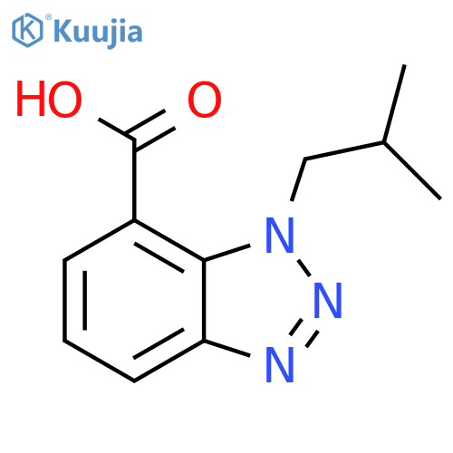 1H-Benzotriazole-7-carboxylic acid, 1-(2-methylpropyl)- structure