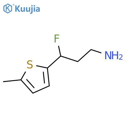 3-fluoro-3-(5-methylthiophen-2-yl)propan-1-amine structure