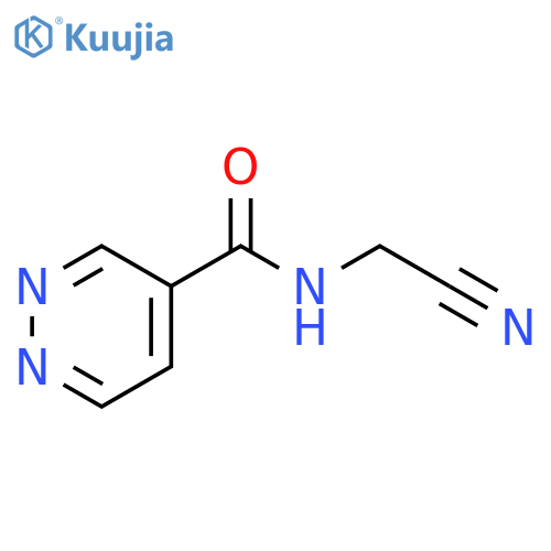 N-(cyanomethyl)pyridazine-4-carboxamide structure
