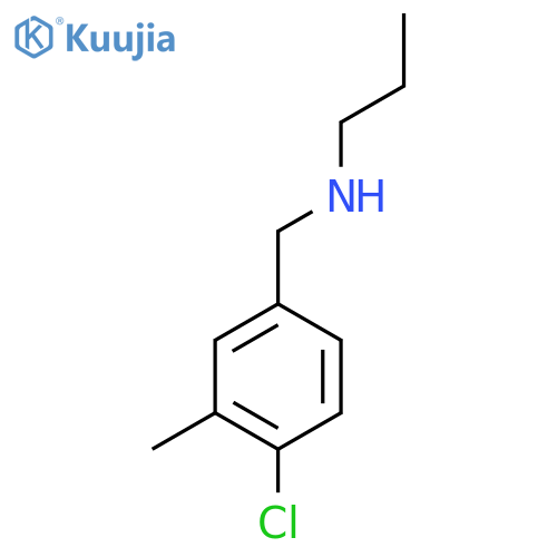 (4-chloro-3-methylphenyl)methyl(propyl)amine structure