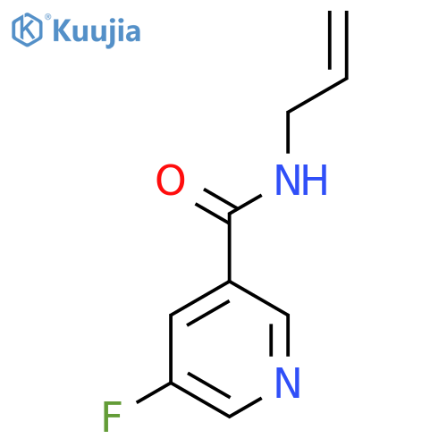 5-fluoro-N-(prop-2-en-1-yl)pyridine-3-carboxamide structure