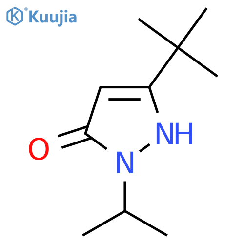 3-(Tert-butyl)-1-isopropyl-1H-pyrazol-5-ol structure