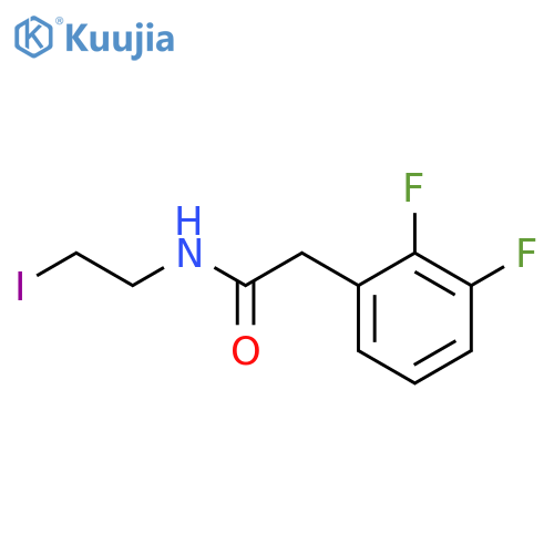 2-(2,3-difluorophenyl)-N-(2-iodoethyl)acetamide structure