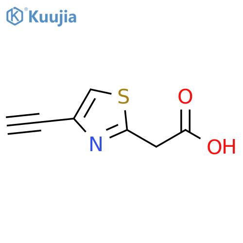 2-Thiazoleacetic acid, 4-ethynyl- structure