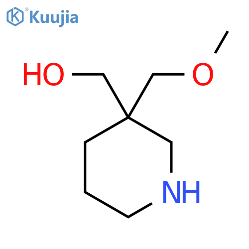 3-(methoxymethyl)piperidin-3-ylmethanol structure